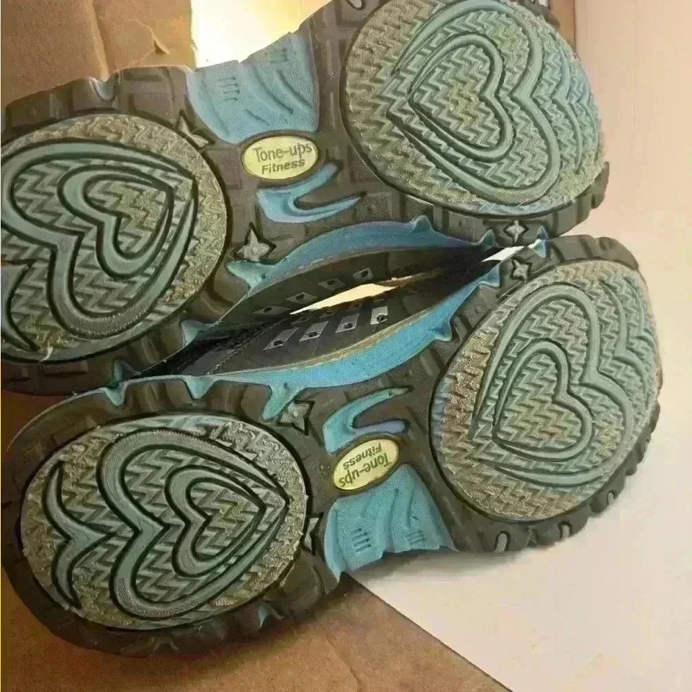 Sketchers Shape Ups, Toning Shoes Grey and Blue size 7.5 - Picture 7 of 8